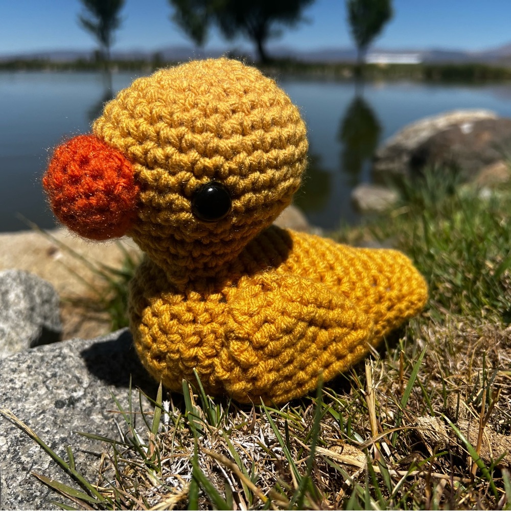 Hand Crocheted Yellow Duckie! - Picture 6 of 9